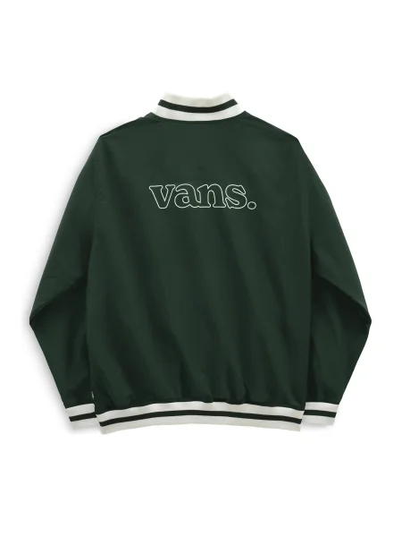 VANS Geacă de primăvară-toamnă MOORE verde pin / negru alb