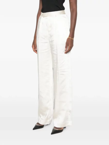 Pantaloni Self-portrait din satin