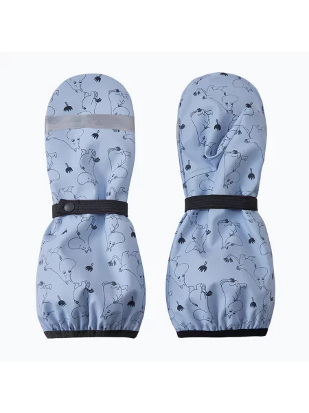 Детски водоустойчиви ръкавици Reima Moomin Puro airy blue синьо