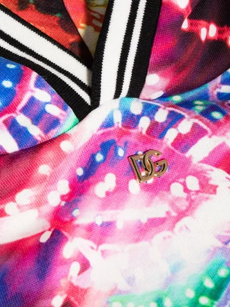 Bluza z kapturem dziecięca Dolce And Gabbana niebieska
