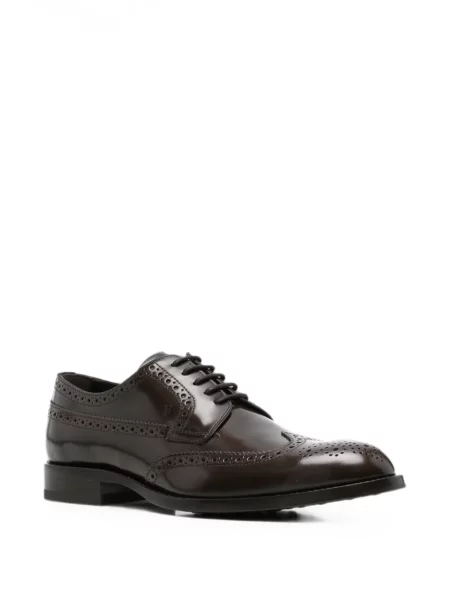 Brogues Tod's din piele maro