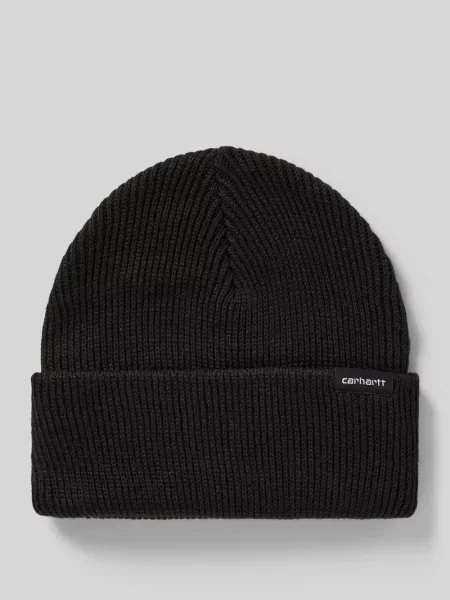 Czapka beanie z detal z logo model GORDAN' Carhartt Wip czarna
