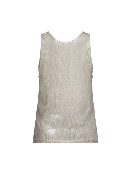 Top Maison Margiela z nadrukiem na ramiączkach biały