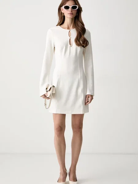 Guess rochie evazată CLAUDIE bej