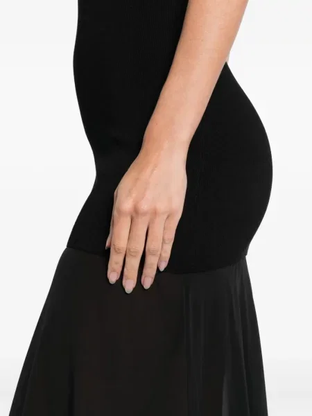 Rochie maxi St. Agni transparente de costum negru