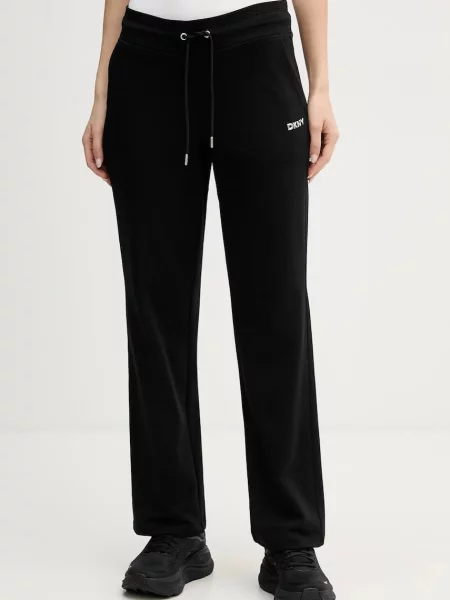 Dkny pantaloni de trening uni negru