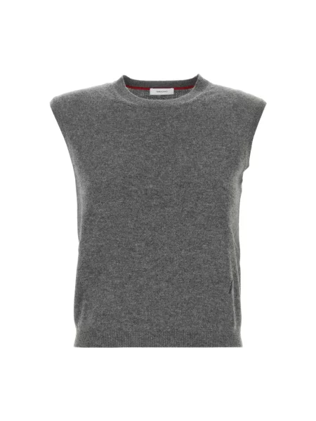 Top Ferragamo z kaszmiru szary