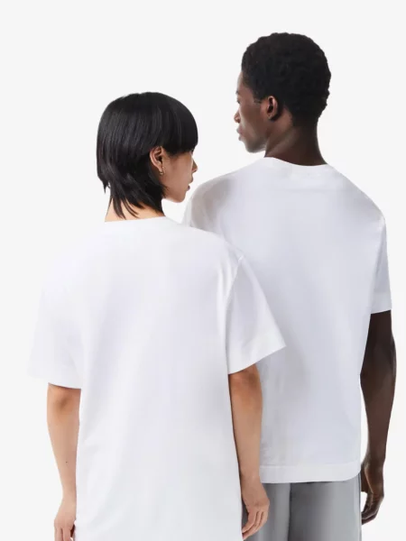 Детская футболка Lacoste белая