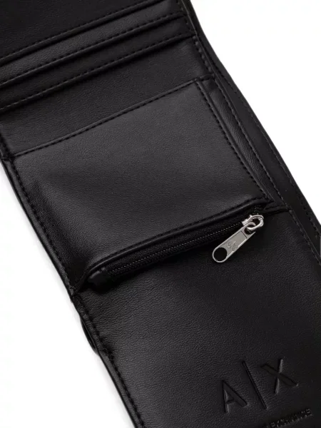 Portofel Armani Exchange cu autograf negru