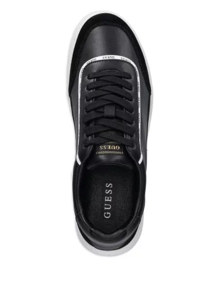 Sneakerși Guess cu platformă cu autograf negru