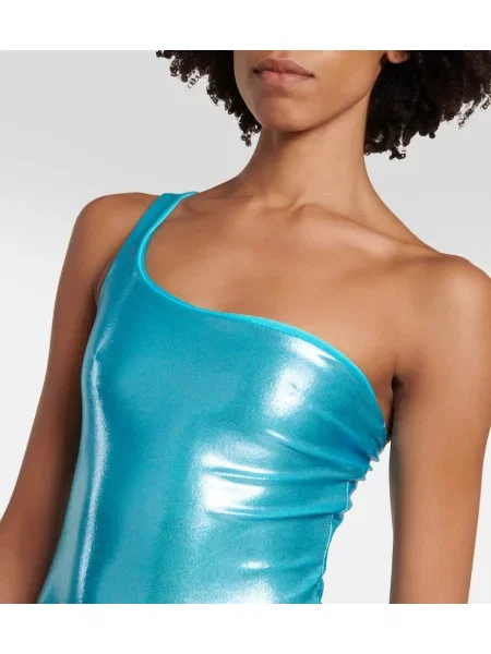 Costum de baie Jade Swim cu un umăr gol albastru