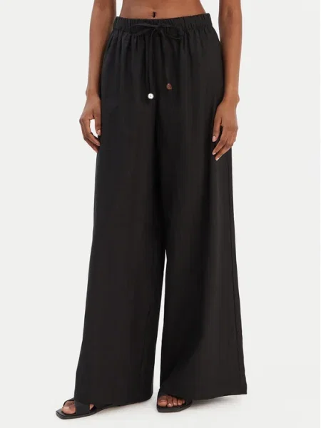 Seafolly Pantaloni din Palermo Wide Leg negru