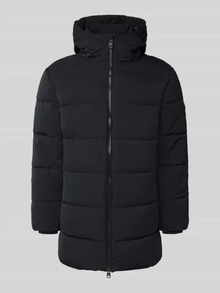 Pikowany płaszcz z kapturem Cinque