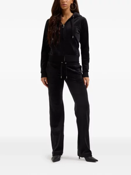 Είδος βελούδου hoodie Juicy Couture μαύρο
