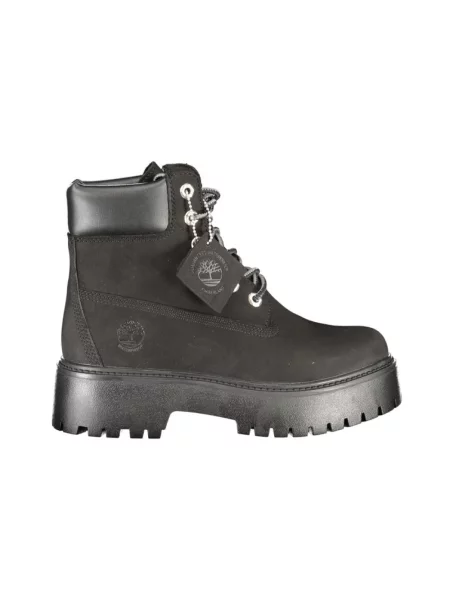 Botki Timberland w miejskim stylu z kamieniami wodoszczelne czarne