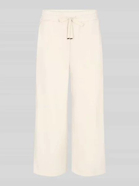 Spodnie dresowe wide leg z elastycznym pasem Soyaconcept białe