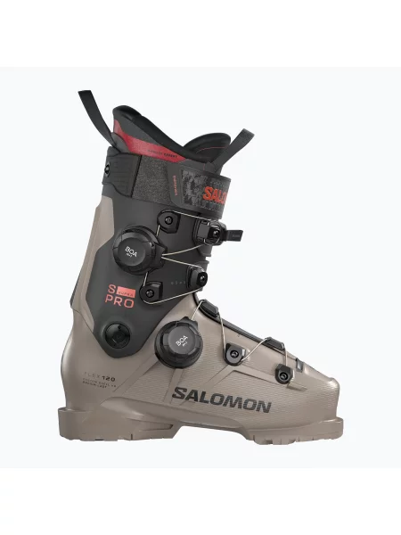 Чоботи лижні Salomon S/PRO Supra Dual Boa rosted cashew/black/samba met чорні