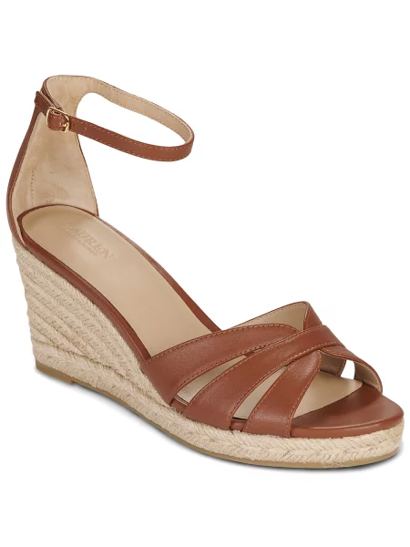 Lauren Ralph Lauren espadrile de piele Nellie maro
