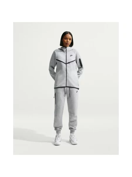 Długie spodnie Nike Sportswear Tech Fleece jasny XS szary