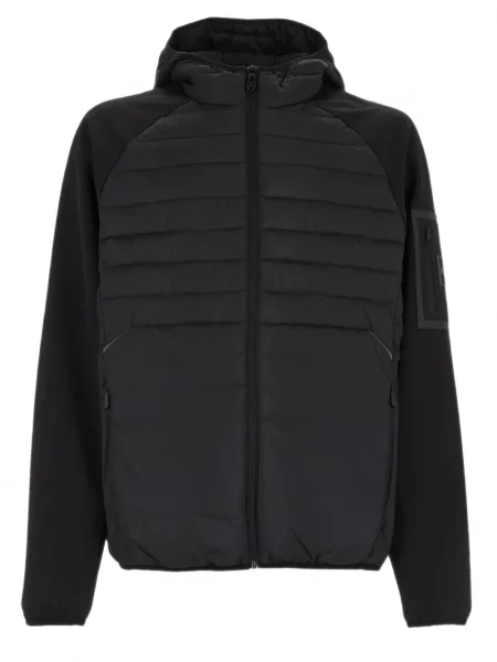 Geacă Boss Green Hugo Boss cu glugă negru