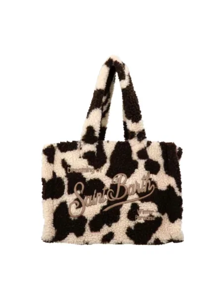 Torebka skórzana Saint Barth skórzana teddy beżowa