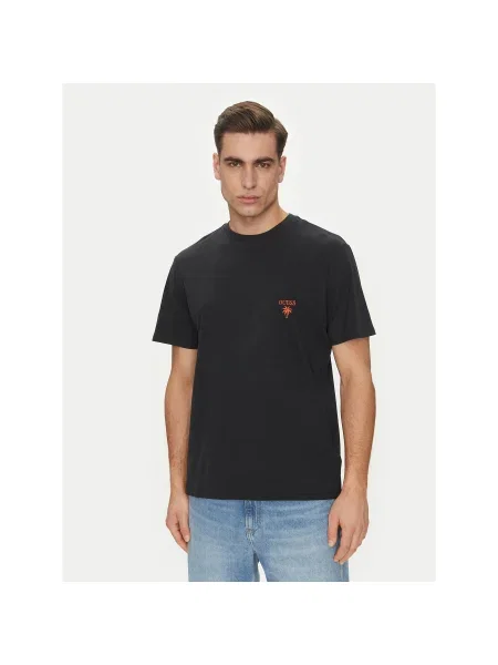 Guess Póló Regular Fit fekete