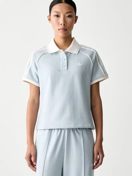 Tricou polo Adidas Originals albastru