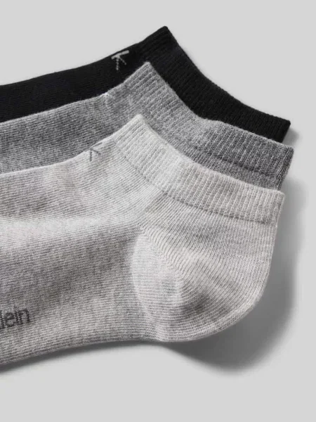 Krótkie skarpety z detalem z logo w zestawie 3 szt. Ck Calvin Klein