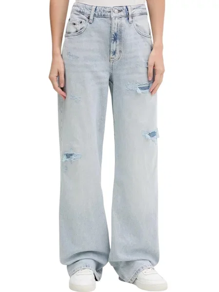 Blugi boyfriend Tommy Hilfiger Jeans alb