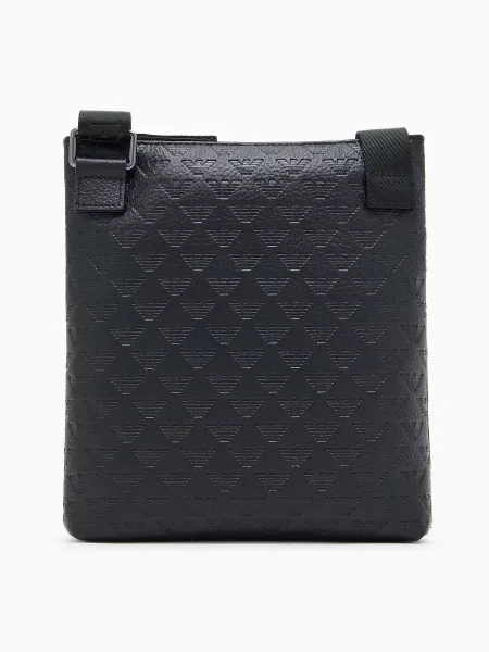 Кожаная сумка Emporio Armani черная