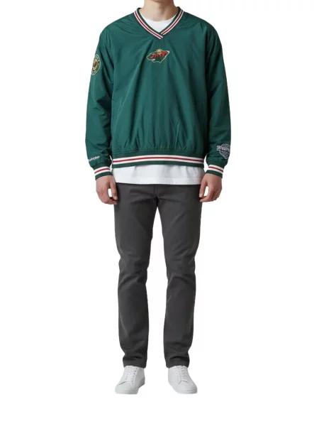Vesta Mitchell & Ness s V-izrezom s autogramom zelena
