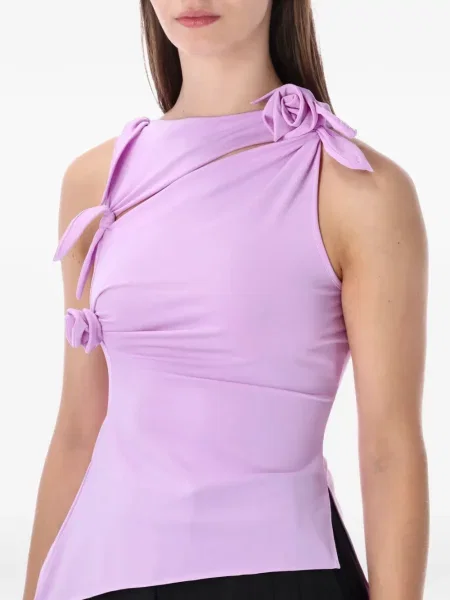 Top Coperni cu model floral violet