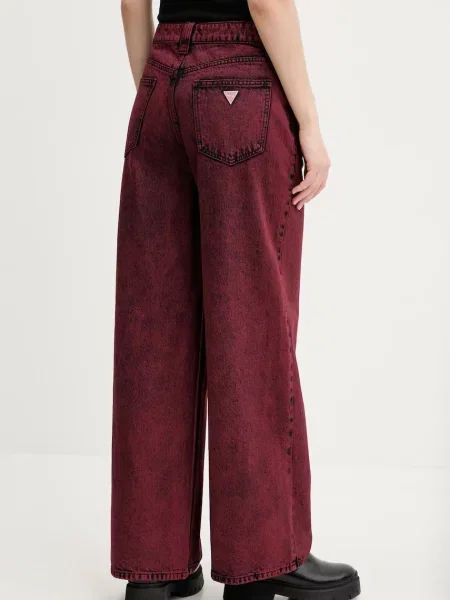 Džíny Guess Originals vínová