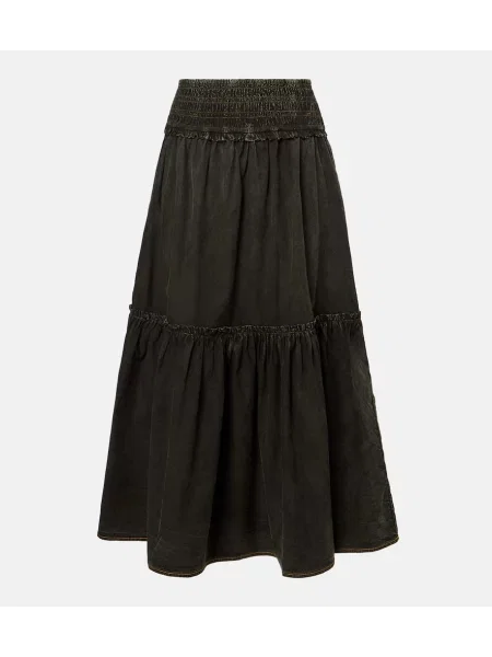 Fusta maxi Ganni negru