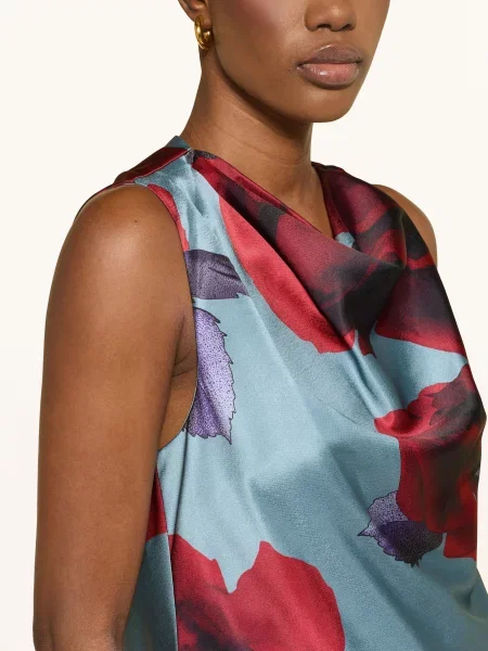 Satynowy top Ted Baker fioletowy