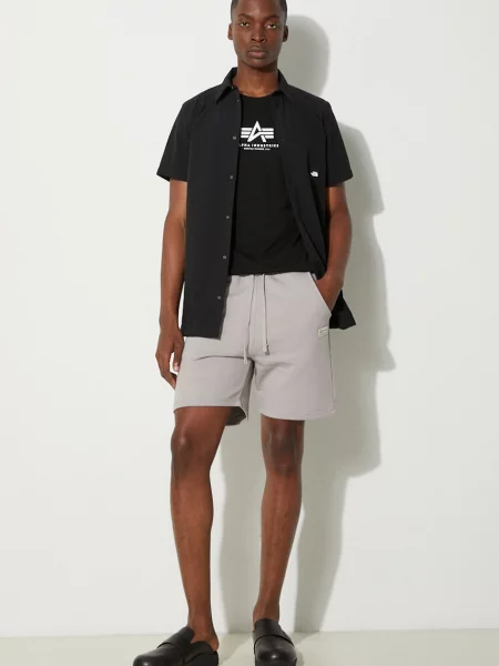 Футболка Alpha Industries Basic Mid Logo чорна