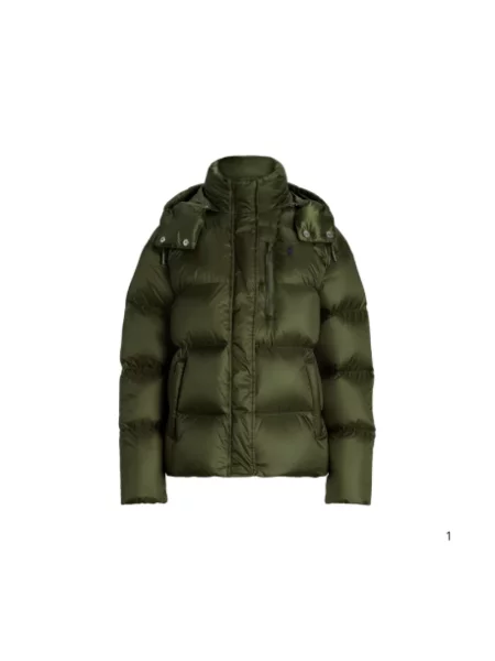 Polo Ralph Lauren kurtka puchowa Kobiety Sztuczne włókno jednolity S zielony