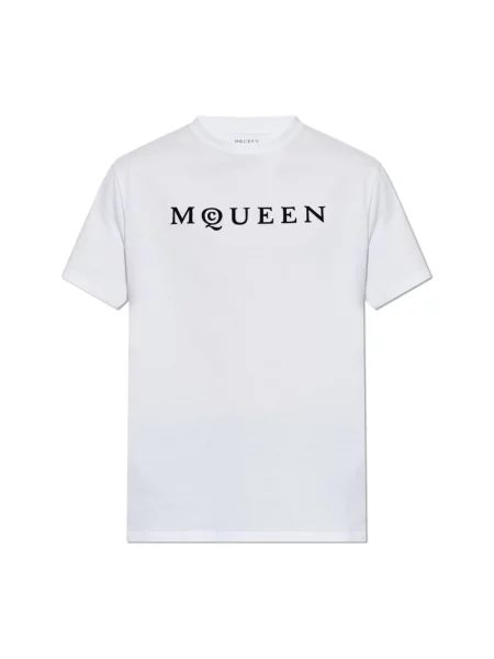 Koszulka Alexander Mcqueen z logo biała