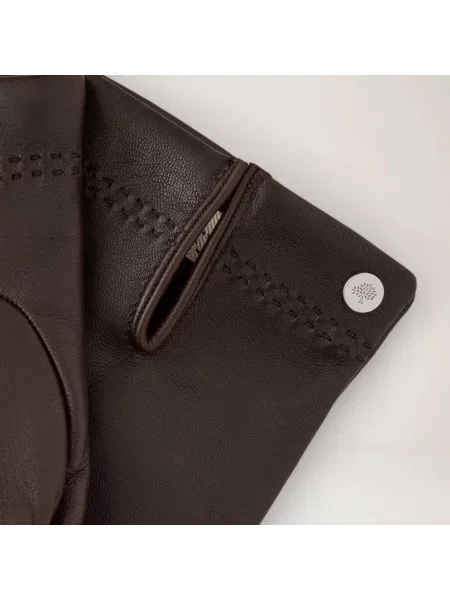 Rękawiczki Mulberry skórzane brązowe