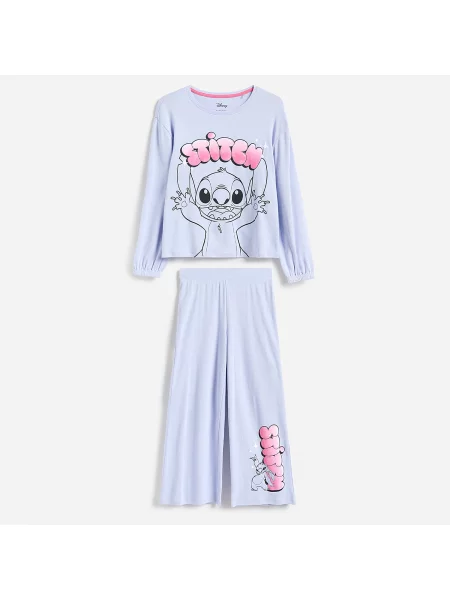Reserved Dvoudílné pyžamo Lilo a Stitch levandulová
