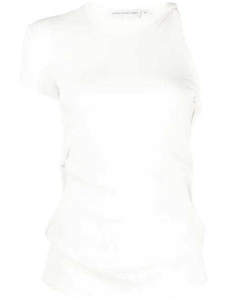 Tricou Christopher Esber alb