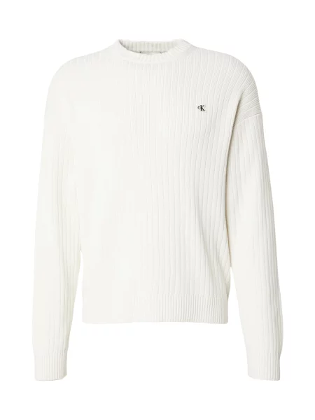 Calvin Klein Jeans Pulover natural alb
