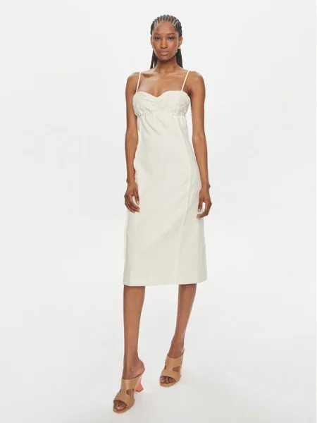 Samsøe Samsøe Rochie de blugi Salima Écru bej