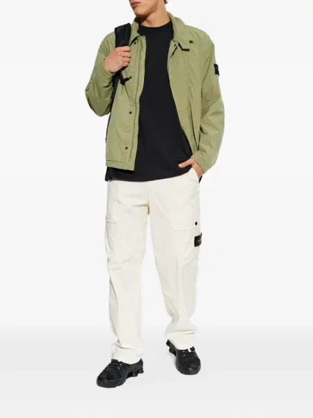 Geacă Stone Island cu strasuri verde