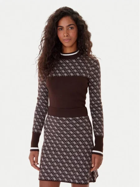 Guess Sweter brązowy