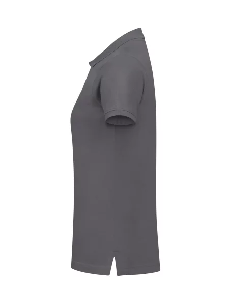 Clique Classic Marion S/S – polo z bawełny nowoczesny krój – Metal Grey szara