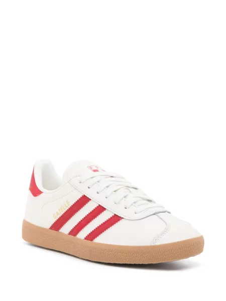 Klapki Adidas z otwartą piętą w paski skórzane zielone