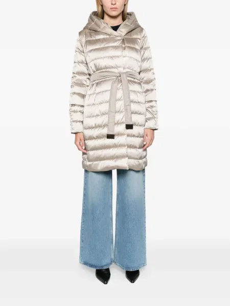 Reversibil geacă cu puf Max Mara din satin