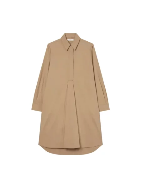 Sukienka koszulowa Co w kształcie litery A brązowa