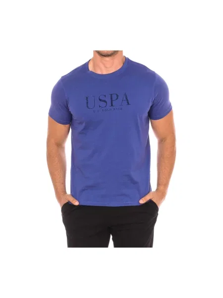 Koszulka polo U.s Polo Assn. z krótkim rękawem ze sznurkiem fioletowa